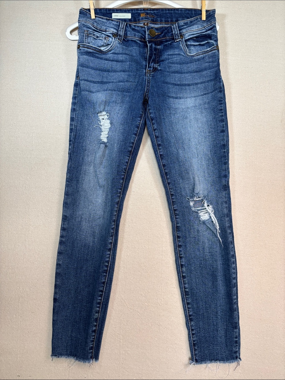 Kut from the Kloth “Connie”Women's Distressed Skinny Jeans
